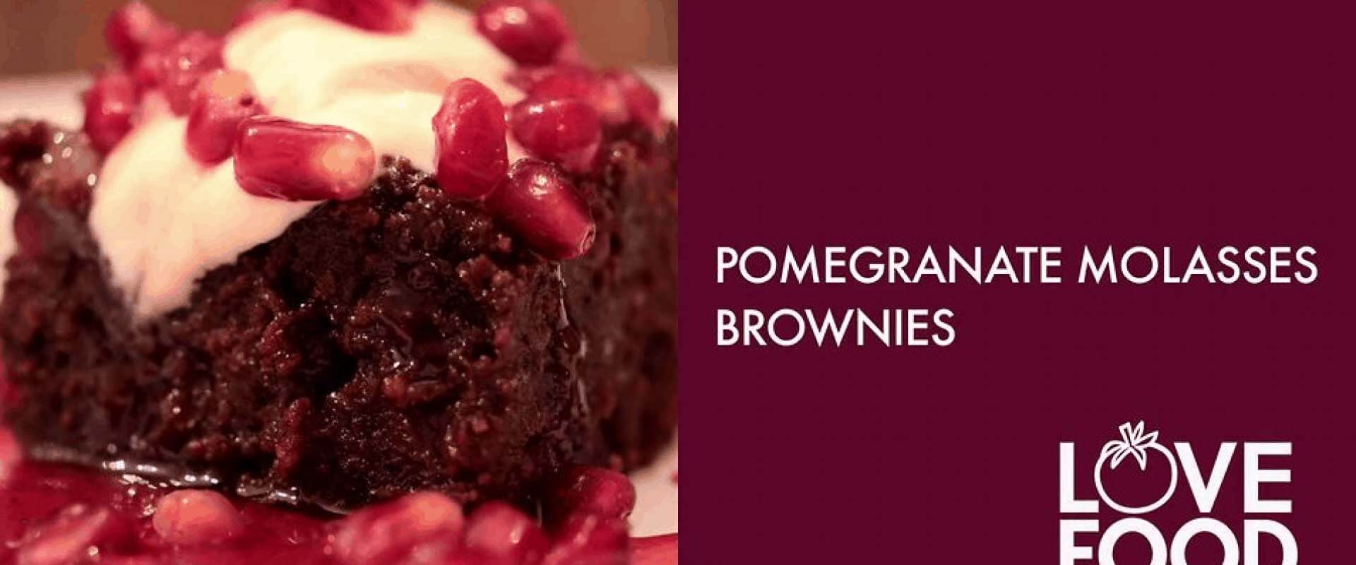 Pomegranate Molasses Brownies